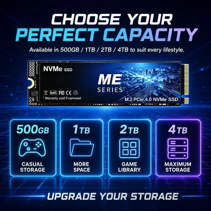 New ME SERIES NVMe PCIe 4.0 M. - огляд і ціна M.2 Nvme 4Tb Pcie 4.0 Ssd