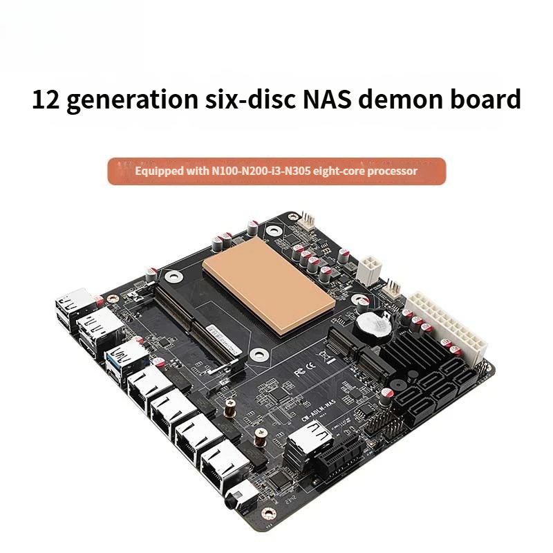 Low Power N100/N305/N150 NAS M - огляд і ціна Nas Motherboard N100 6 Sata