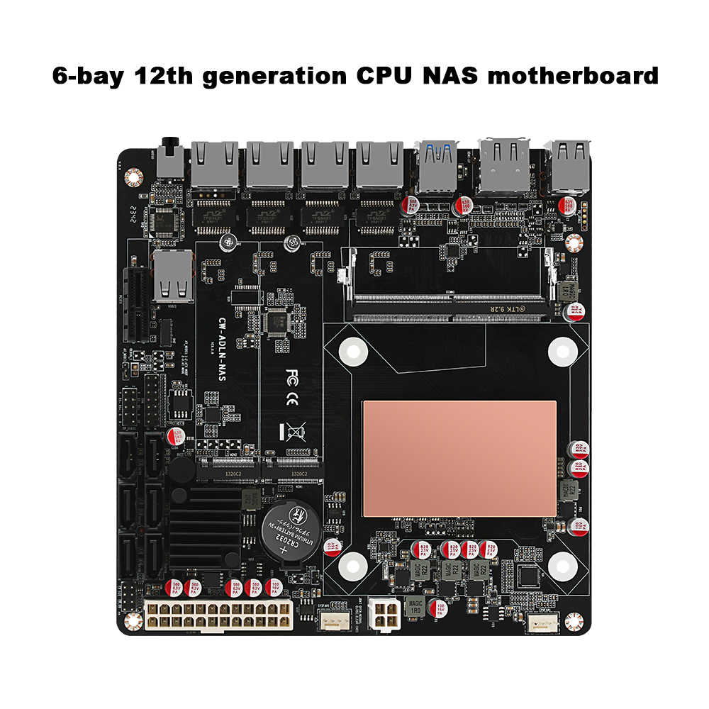 N100/N150 6 Bays NAS Motherboa - огляд і ціна Nas Motherboard N100 6 Sata