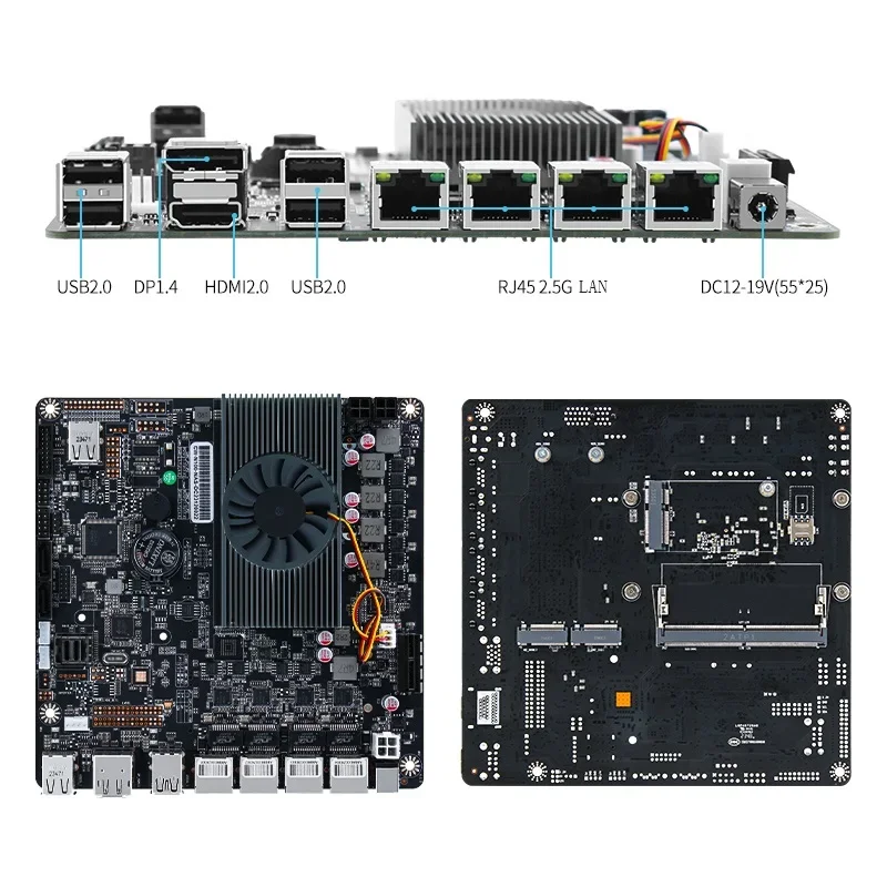 N100 Nas Motherboard 2xm.2 Nvm - огляд і ціна Nas Motherboard N100 6 Sata