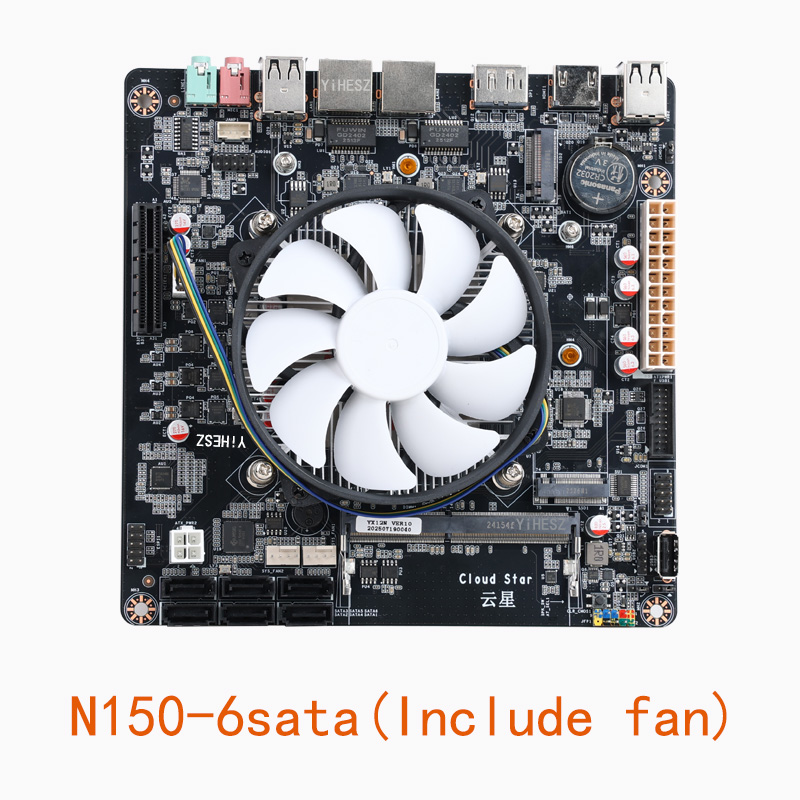 N100/N150 NAS DDR4 Motherboard - огляд і ціна Nas Motherboard N100 6 Sata
