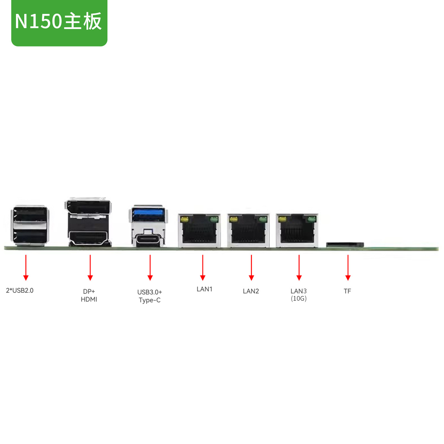 N150 NAS host SATA motherboard - огляд і ціна Nas Motherboard N100 6 Sata