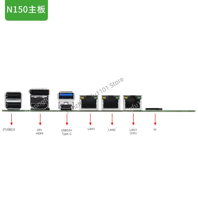 N150 NAS Host SATA Motherboard - огляд і ціна Nas Motherboard N100 6 Sata