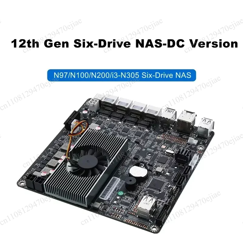 N100 Mini ITX NAS Motherboard  - огляд і ціна Nas Motherboard N100 6 Sata