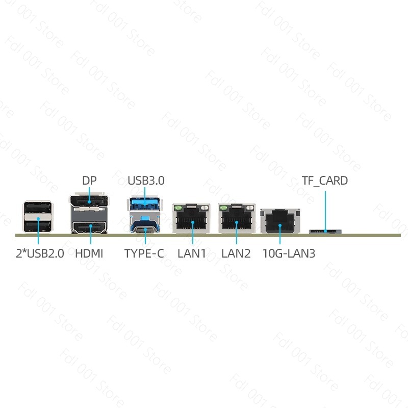 N100 Motherboard Dual 2.5G 10G - огляд і ціна Nas Motherboard N100 6 Sata