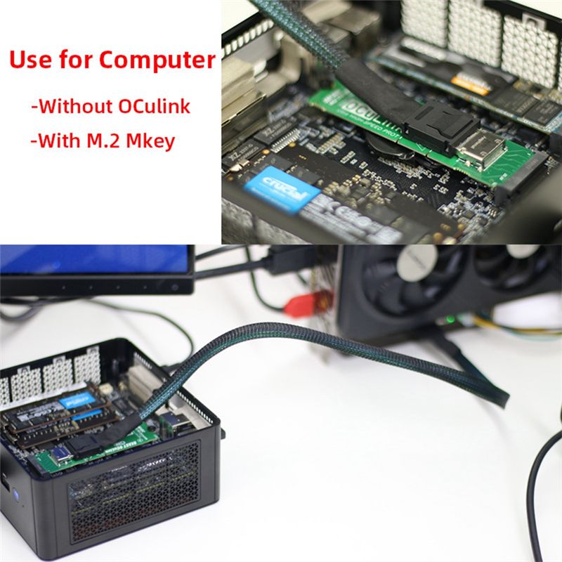 AY14 -M.2 MKEY To OCULINK Adap - огляд і ціна External Gpu Dock Pcie 4.0 Oculink