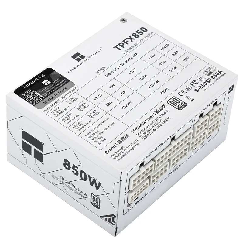 Thermalright TR-TPFX850 White  - огляд і ціна Sfx Power Supply 850W Gold