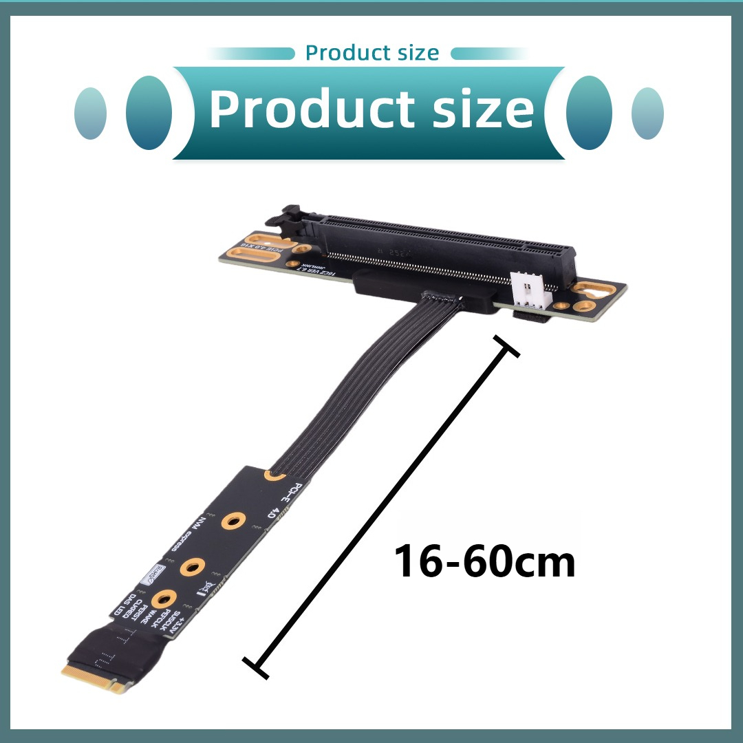 M.2 NVME To PCIe X16 90 Degree - огляд і ціна Pcie 4.0 X16 Riser Cable 90 Degree
