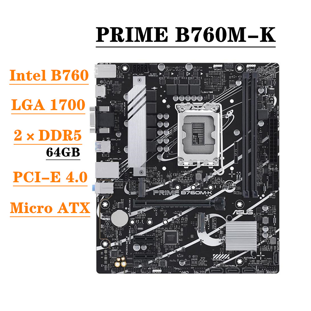 ASUS PRIME B760M-K Motherboard - огляд і ціна Lga 1700 Ddr5 Itx Motherboard