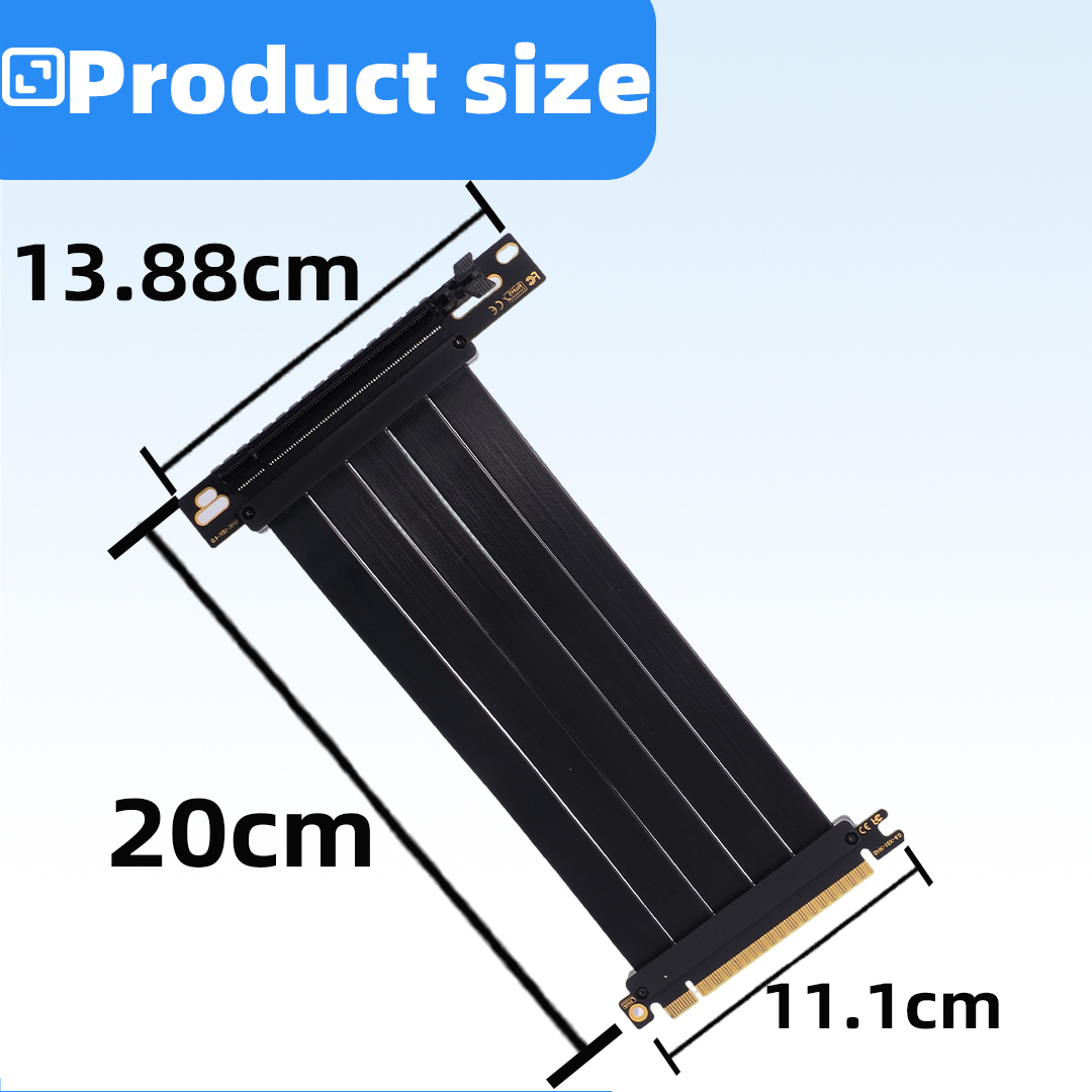 PCIE 4.0 X16 Graphics Card Ext - огляд і ціна Pcie 4.0 X16 Riser Cable 90 Degree