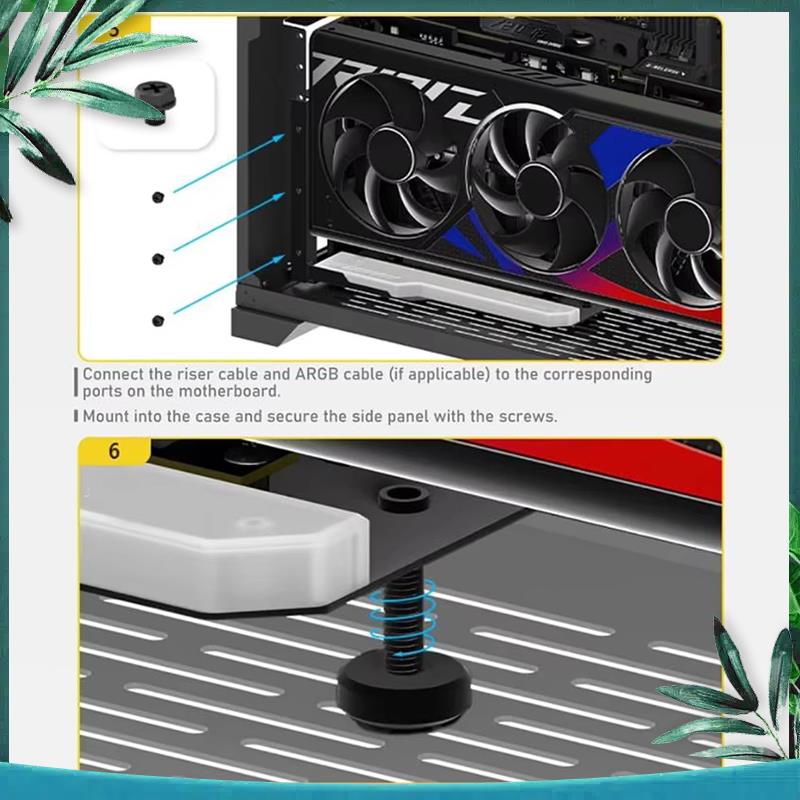 (NEW) Vertical GPU Mounting Br - огляд і ціна Pcie 4.0 X16 Riser Cable 90 Degree