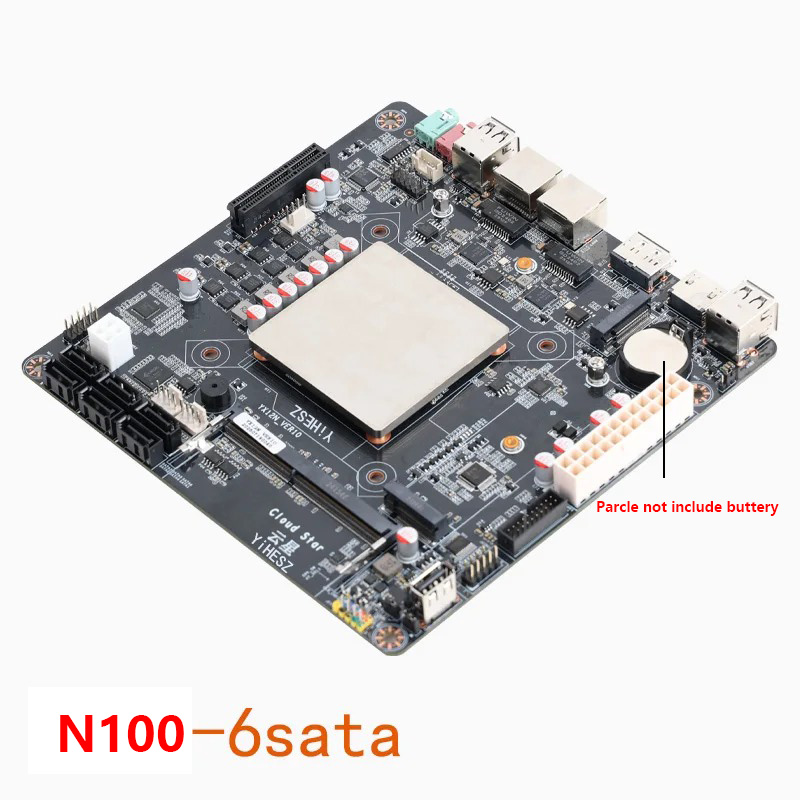 Intel N100 Mini-ITX Motherboar - огляд і ціна Nas Motherboard N100 6 Sata