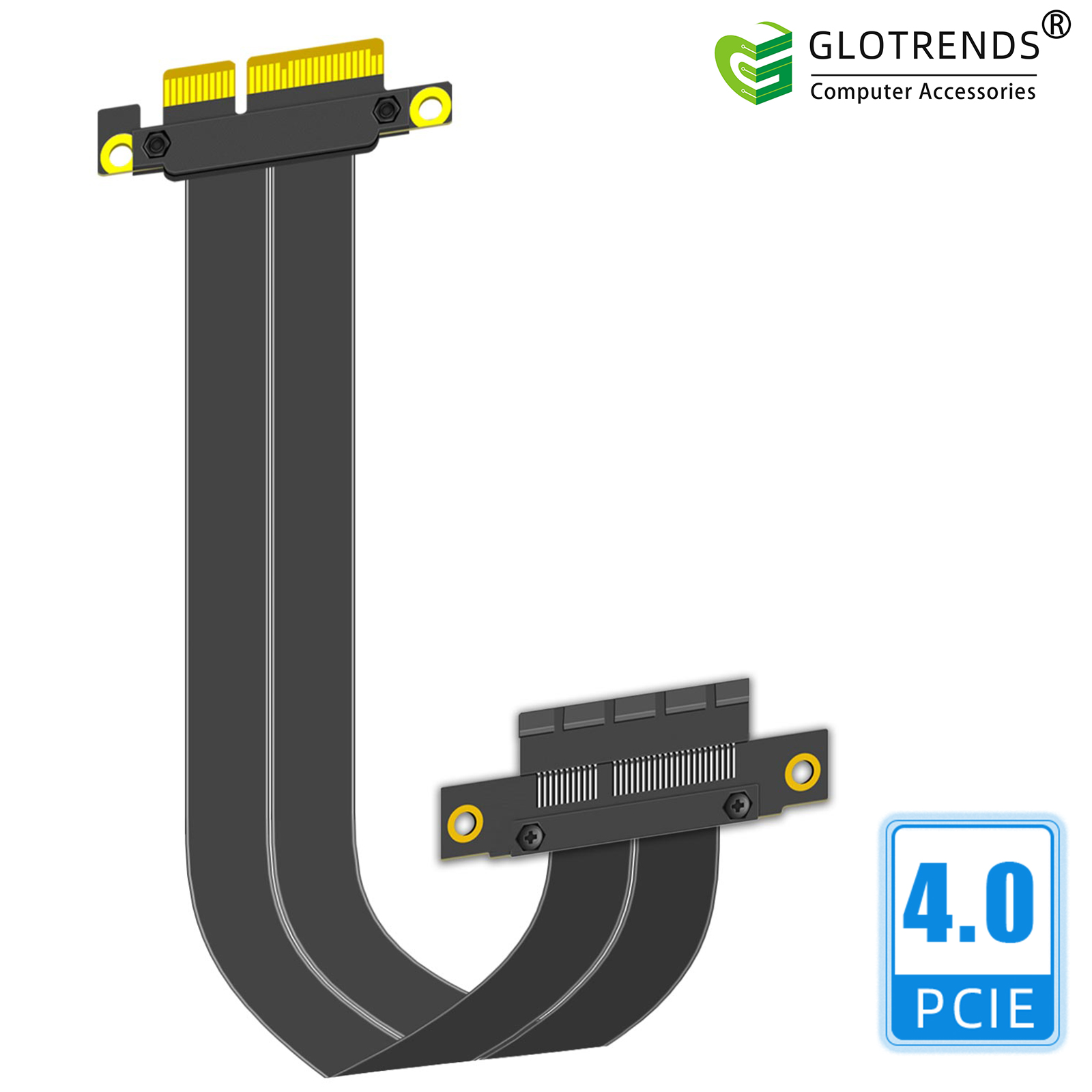 PCIe 4.0 X4 Riser Cable, 180 D - огляд і ціна Pcie 4.0 X16 Riser Cable 90 Degree