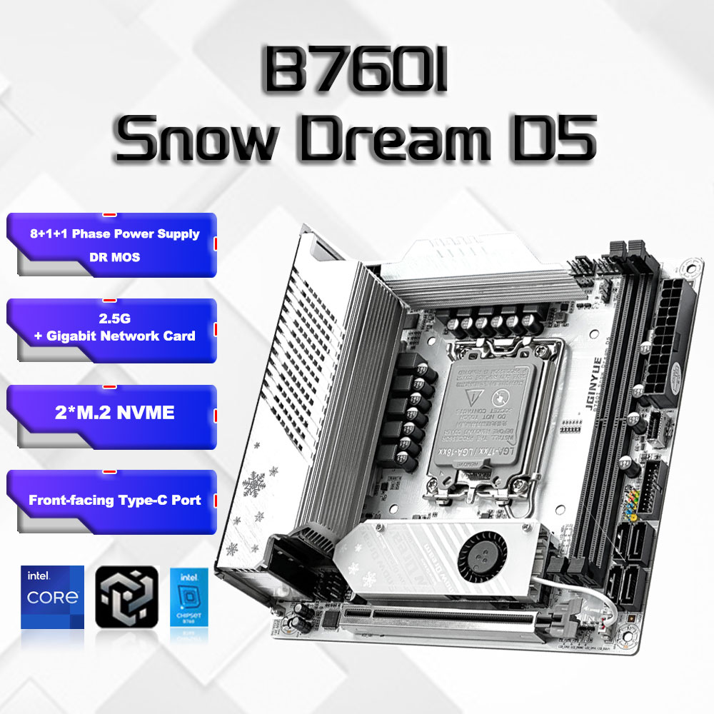 B760i ARGB WIFI DDR5 Motherboa - огляд і ціна Lga 1700 Ddr5 Itx Motherboard