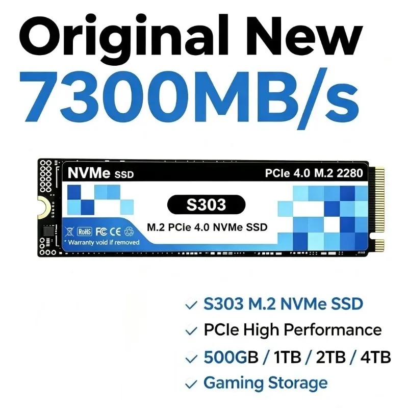 S303 PCIe 4.0 M.2 NVMe SSD 500 - огляд і ціна M.2 Nvme 4Tb Pcie 4.0 Ssd